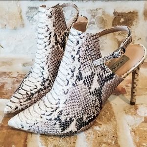 Steve Madden Snake Print Pointy Toe Heels
